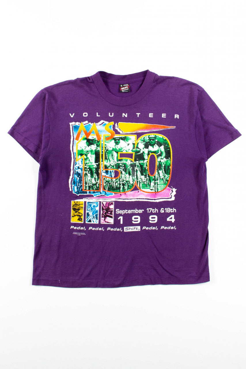 MS 150 Volunteer T-Shirt (1994, Single Stitch)