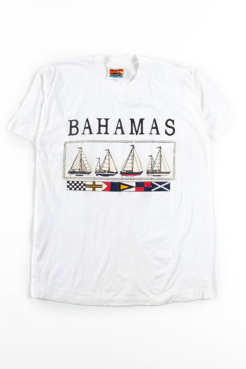 Bahamas Sailboats T-Shirt (Single Stitch)
