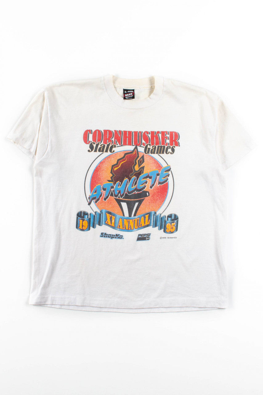 Cornhusker State Games T-Shirt (1995, Single Stitch)