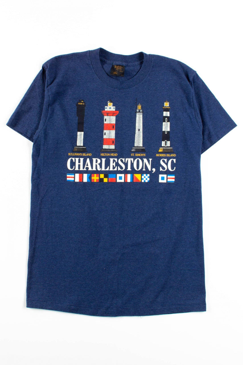Charleston, SC Lighthouses T-Shirt (Single Stitch)