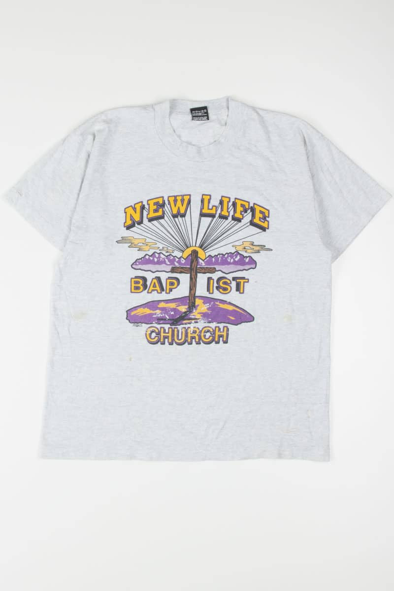 New Life Baptist Church T-Shirt (Single Stitch)