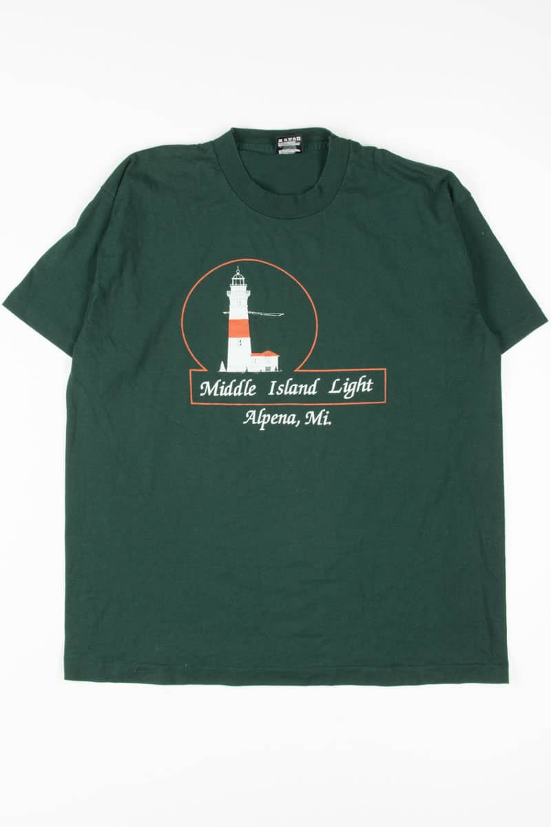 Middle Island Lighthouse T-Shirt (Single Stitch)