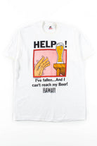 Help! I Can't Reach My Beer T-Shirt (1991, Single Stitch)