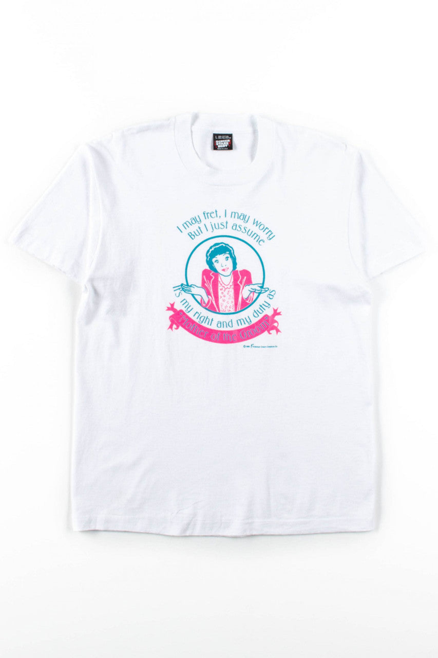 Mother Of The Groom T-Shirt (1989, Single Stitch)