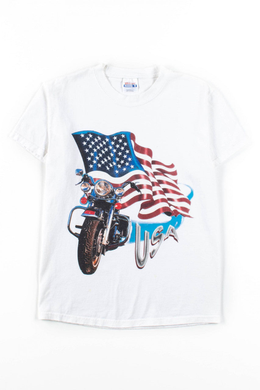 USA Motorcycle T-Shirt