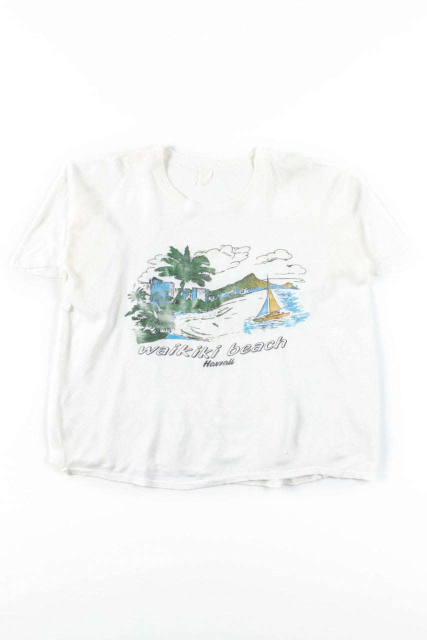Waikiki Beach T-Shirt (Single Stitch) 1