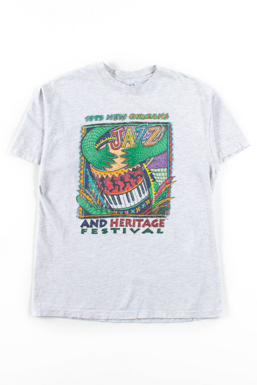 1993 New Orleans Jazz & Heritage Festival T-Shirt (Single Stitch)