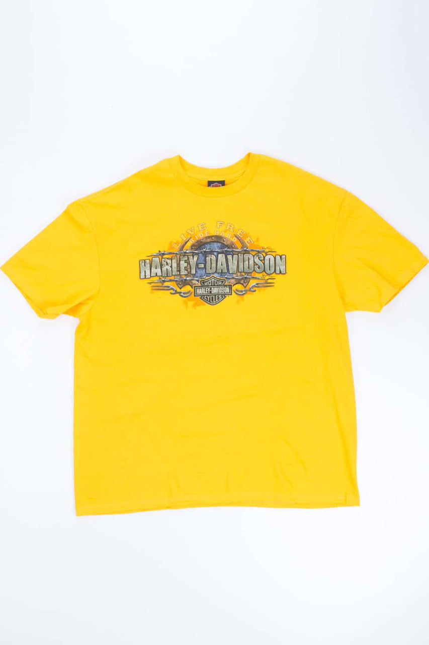 Live Free Ride Hard Harley T-shirt
