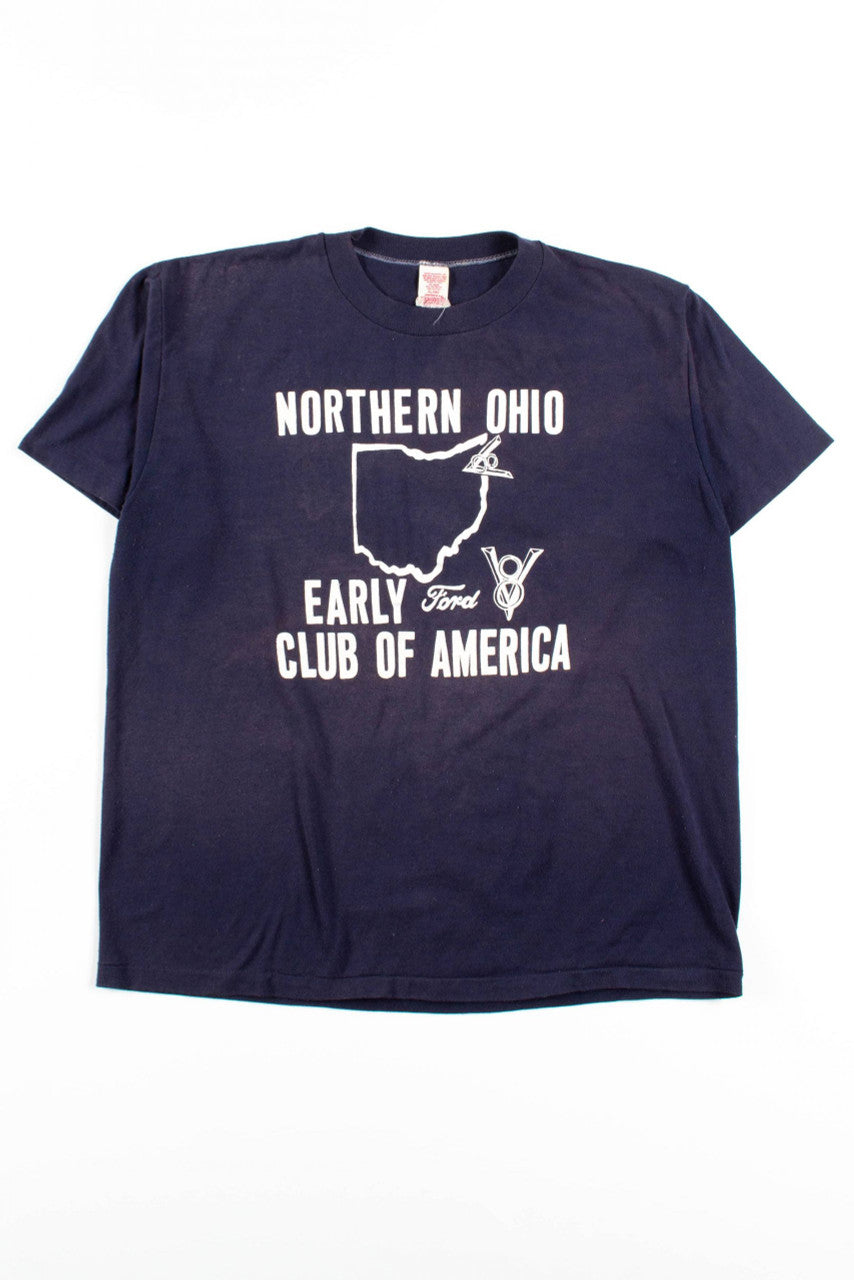 Early Ford V8 Club Of America T-Shirt (Single Stitch)