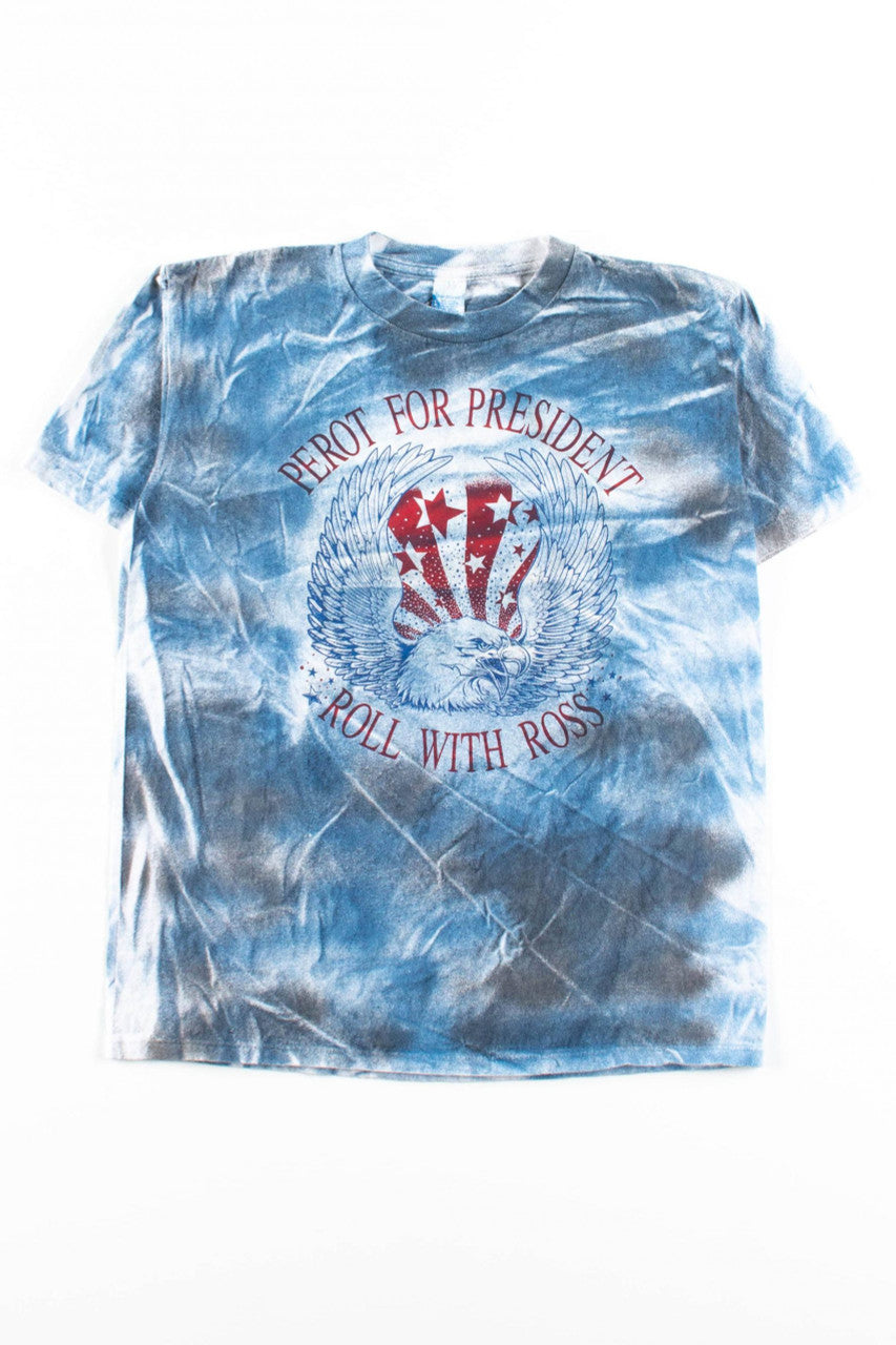 Perot For President - Roll With Ross T-Shirt (Single Stitch)