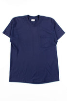 Vintage Navy Pocket T-Shirt (Single Stitch)