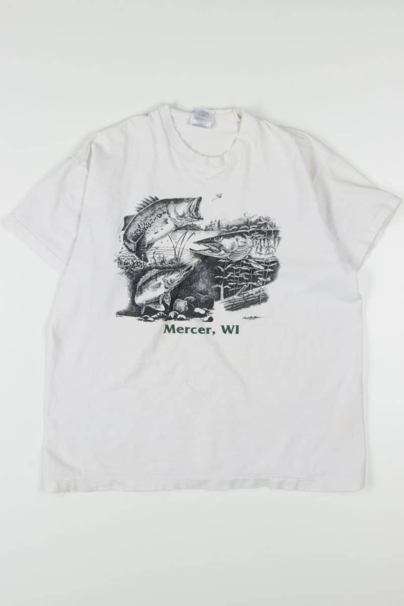 Lake Fish Mercer, WI Souvenir T-Shirt