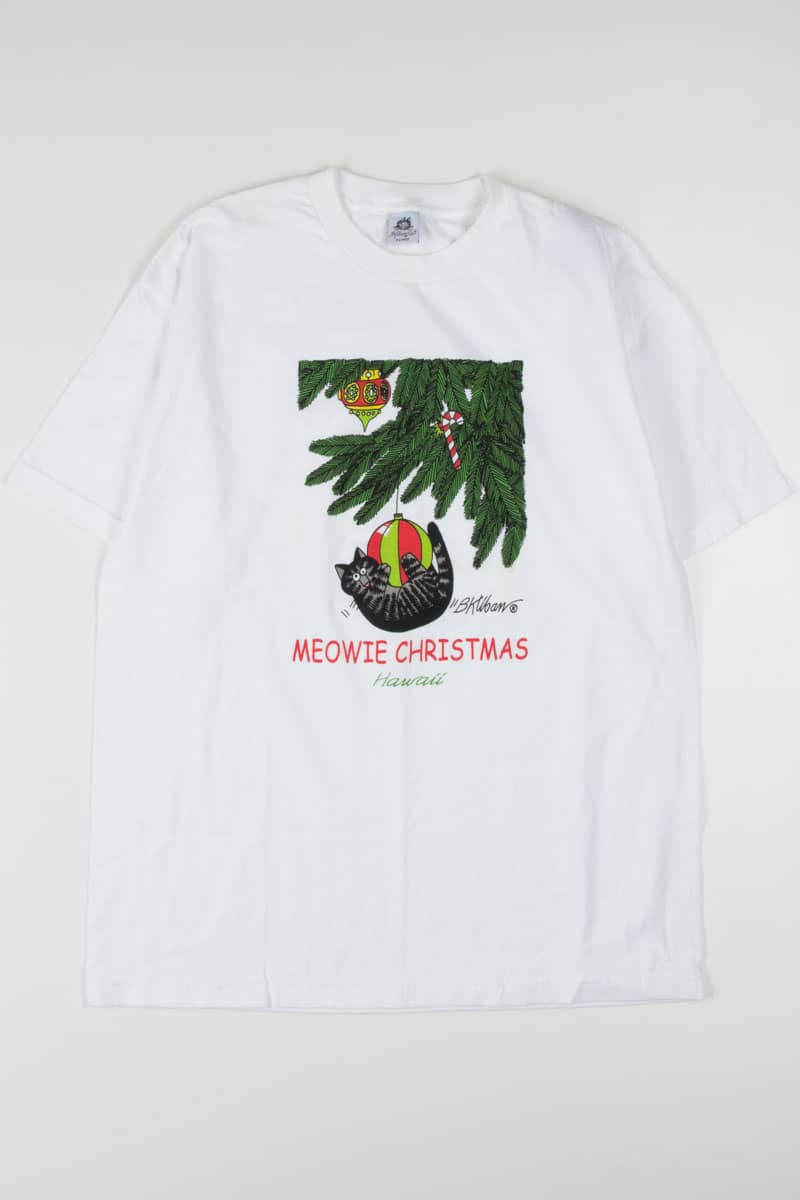 Meowie Christmas Hawaii Souvenir T-Shirt