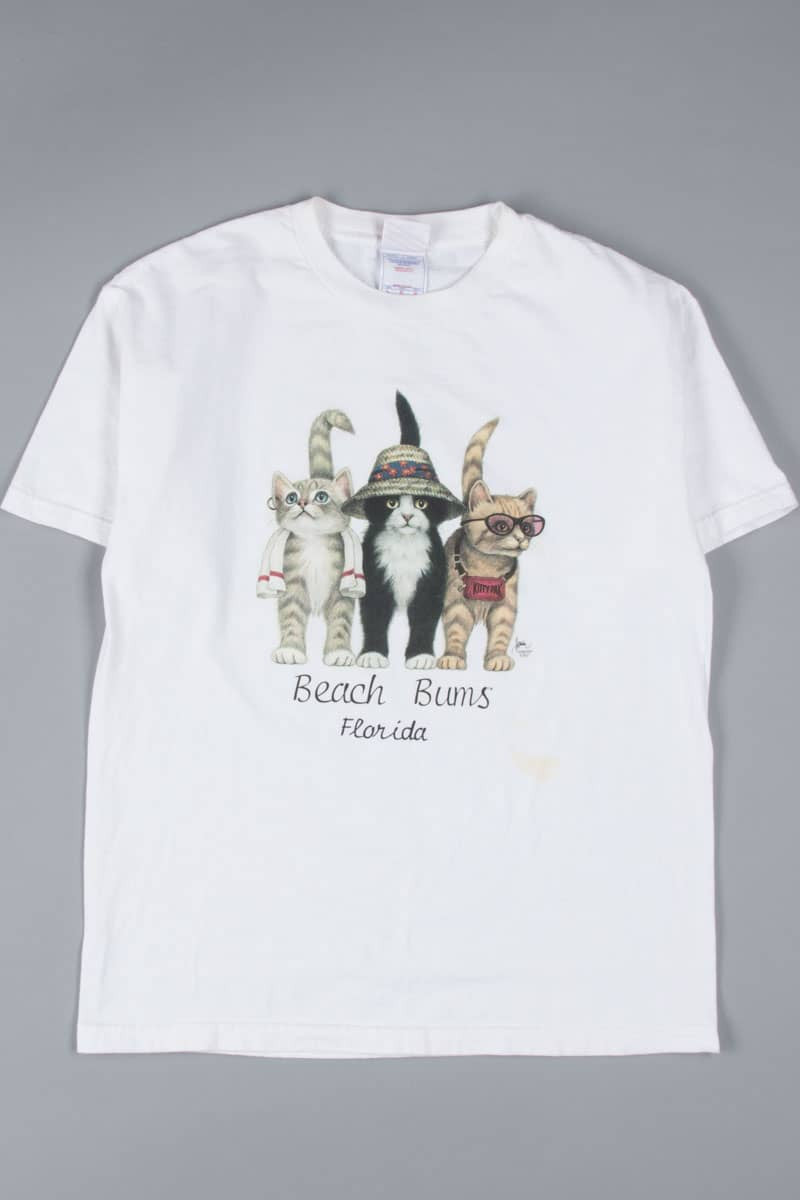 Kitties Beach Bums Florida Souvenir T-Shirt