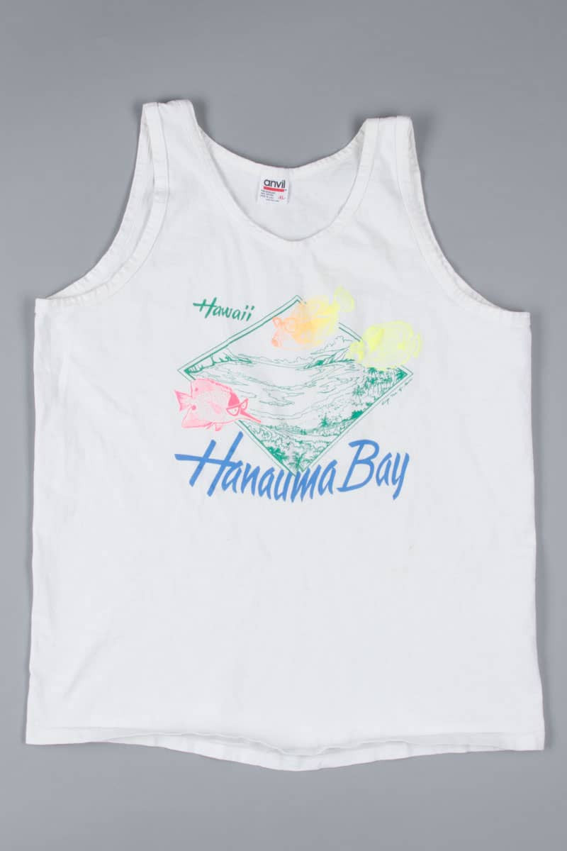 Vintage Hanauma Bay Hawaii Souvenir Tank