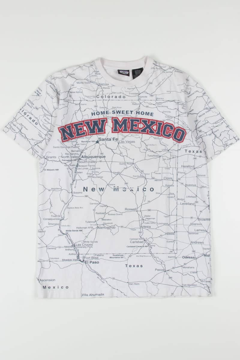 Map Of New Mexico Souvenir T-Shirt