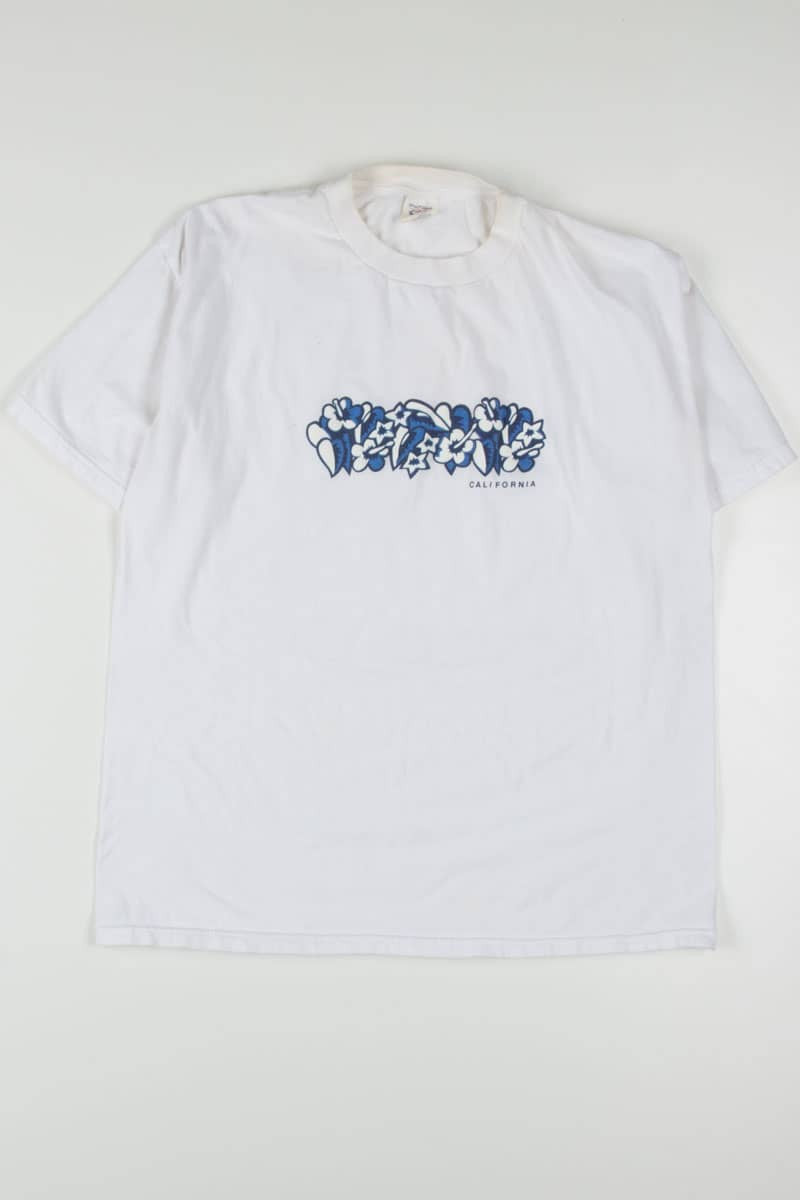 California Floral Souvenir T-Shirt