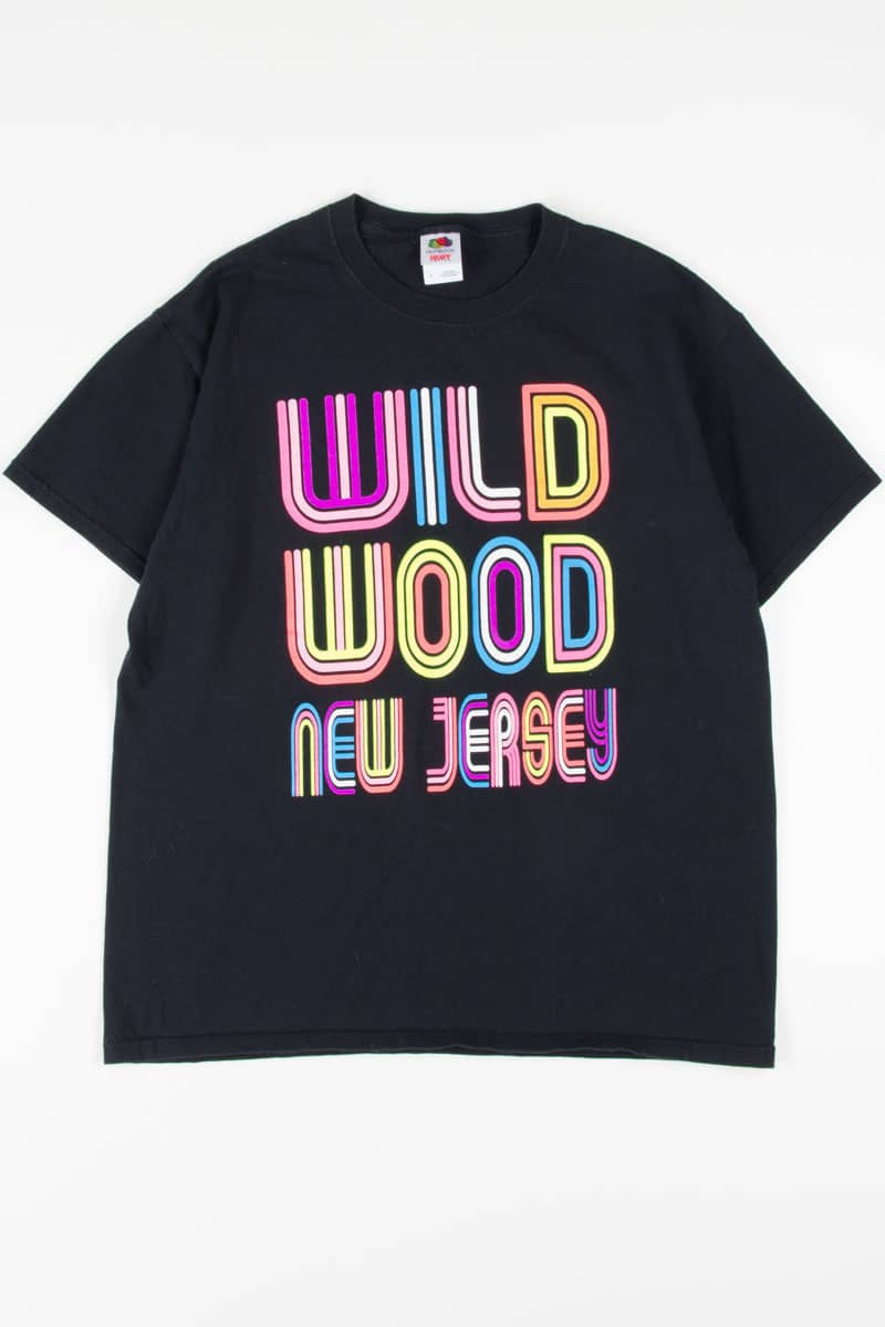 Neon Wild Wood New Jersey Souvenir T-Shirt