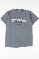 Alaska Moose Souvenir T-Shirt (single stitch)