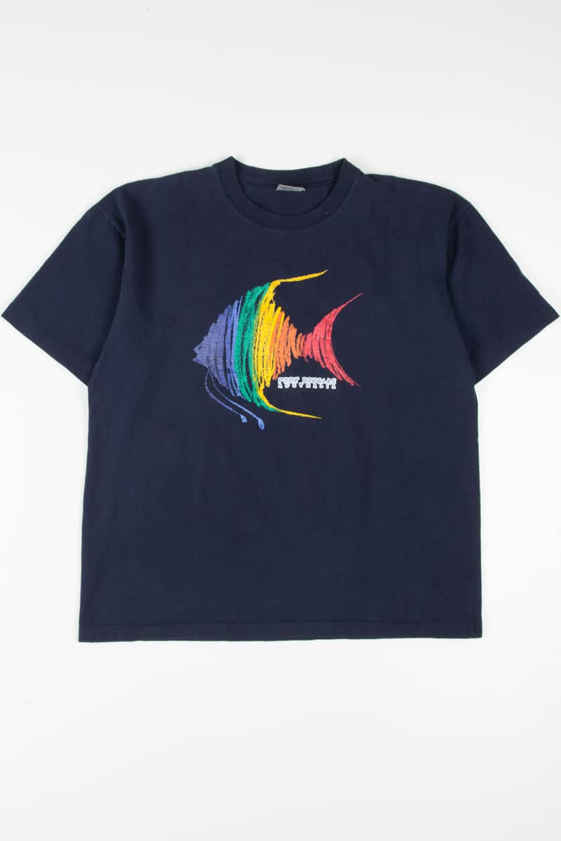 Rainbow Fish Port Douglas Australia Souvenir T-Shirt (single stitch)