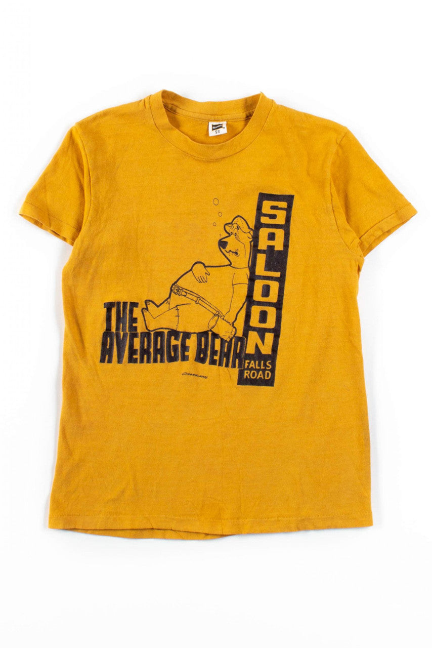 The Average Bear Saloon T-Shirt (1970s, Single Stitch)