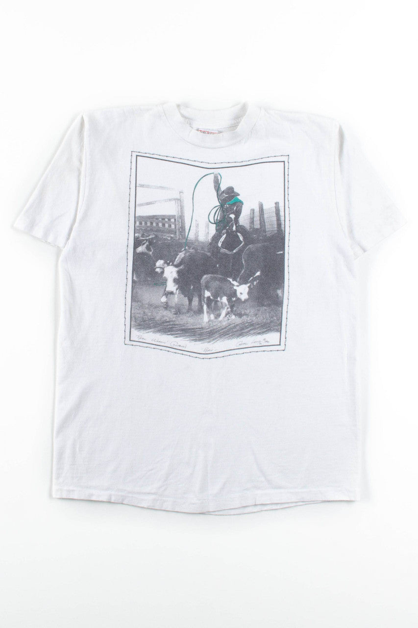 Real Workin' Cowboys T-Shirt (1990, Single Stitch)