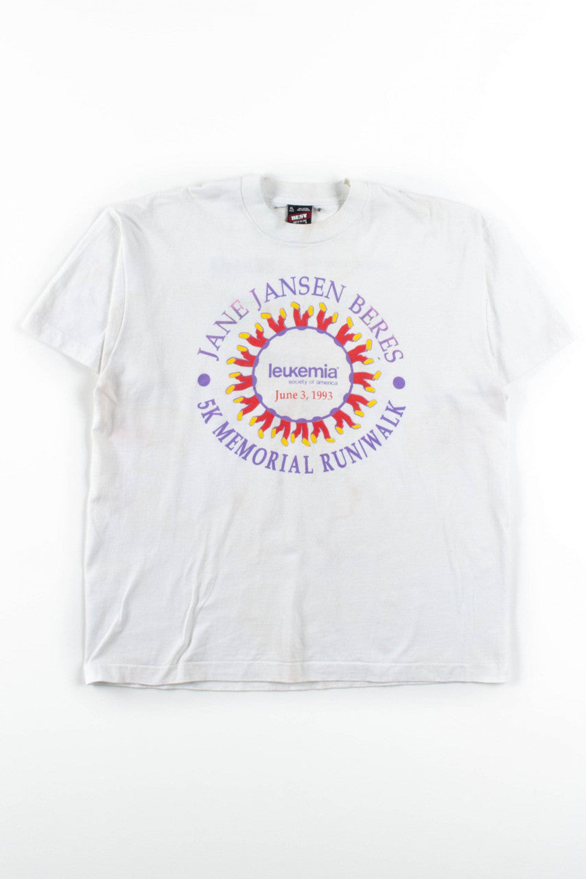 Jane Jansen Beres 5K Memorial Run/Walk T-Shirt (1993, Single Stitch)