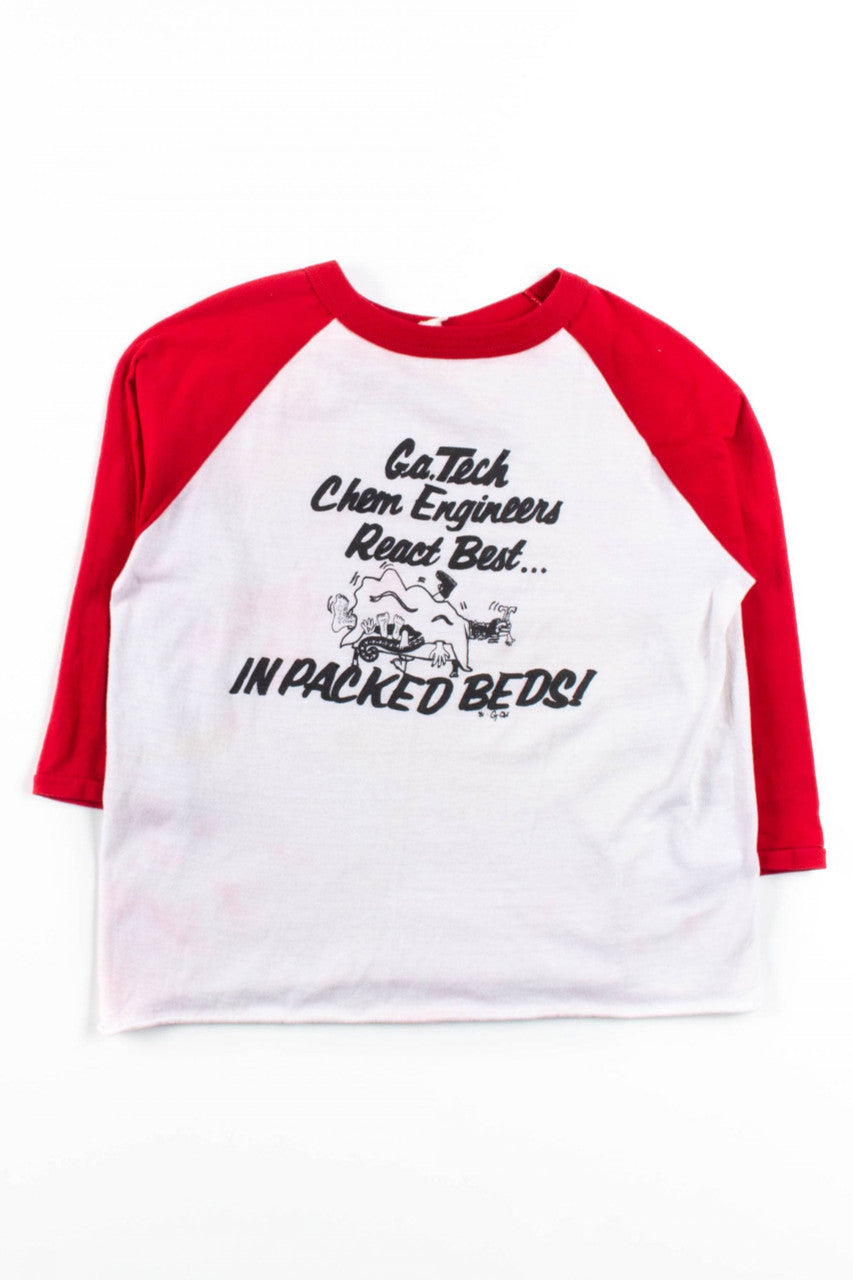 Georgia Tech Chem Engineers 3/4 Sleeve T-Shirt (Single Stitch)
