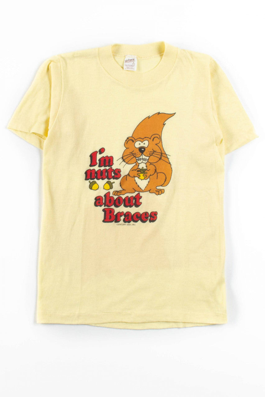 I'm Nuts About Braces Vintage T-Shirt