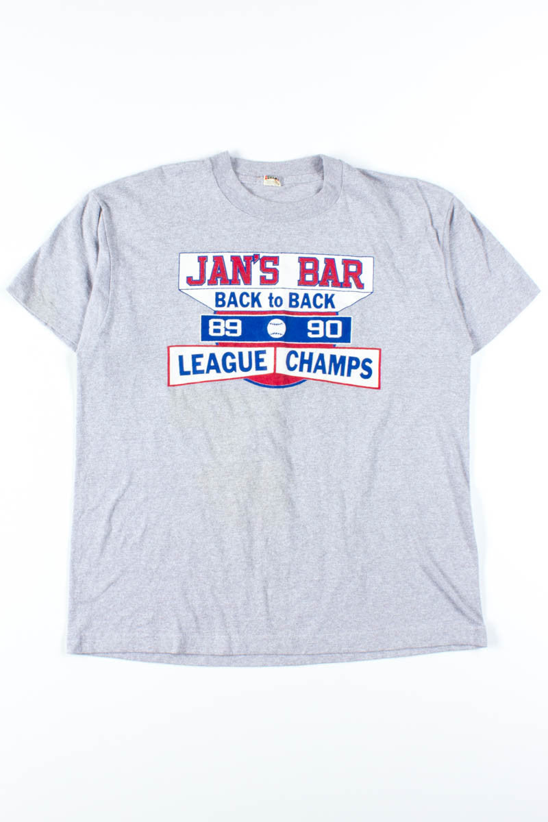Jan's Bar League Champs Tee
