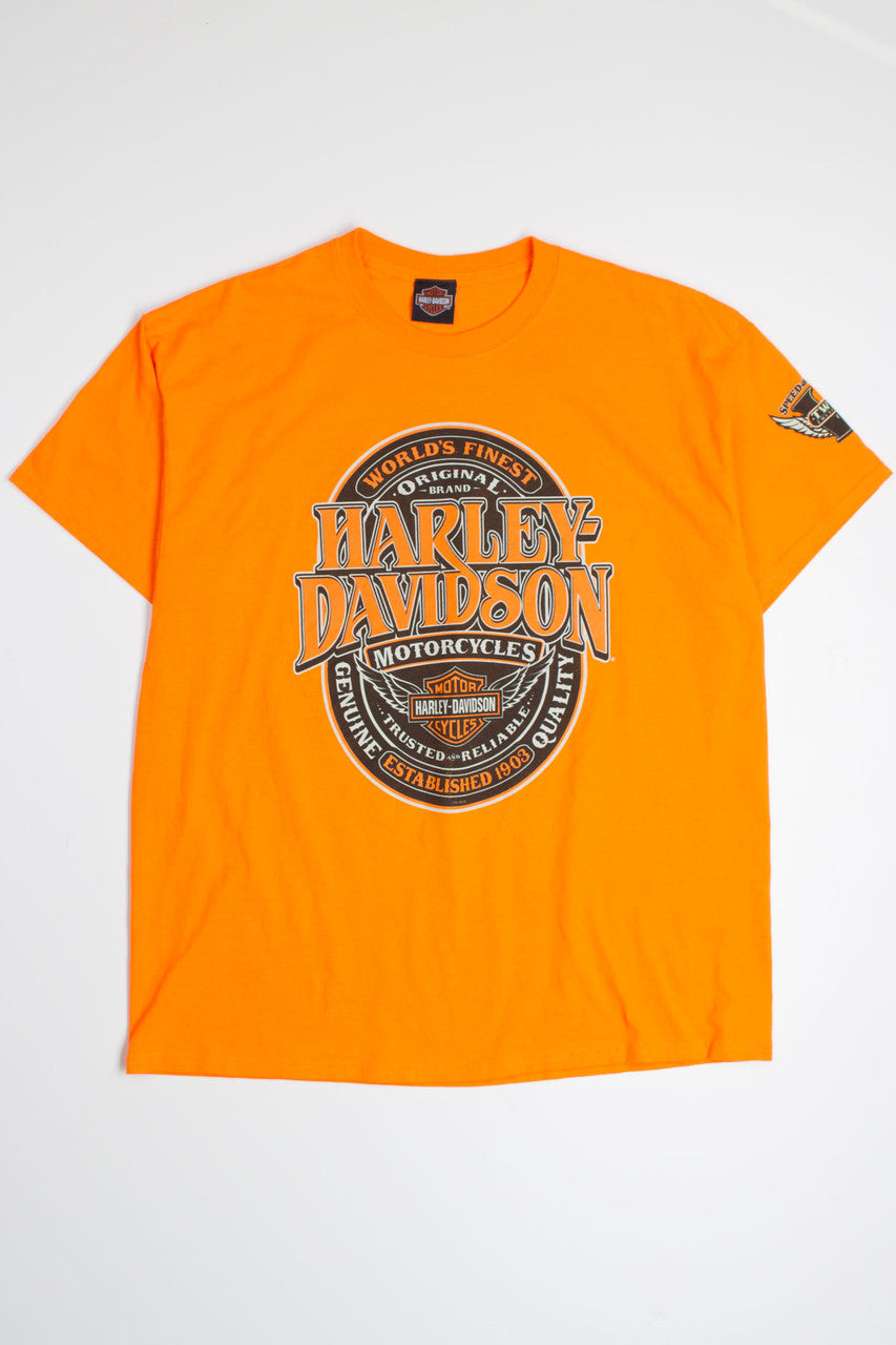 Blaze Orange "The Ranch" Harley Davidson Tee