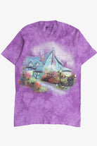 Thomas Kinkade Cottage Tie Dye T-Shirt (2020s)