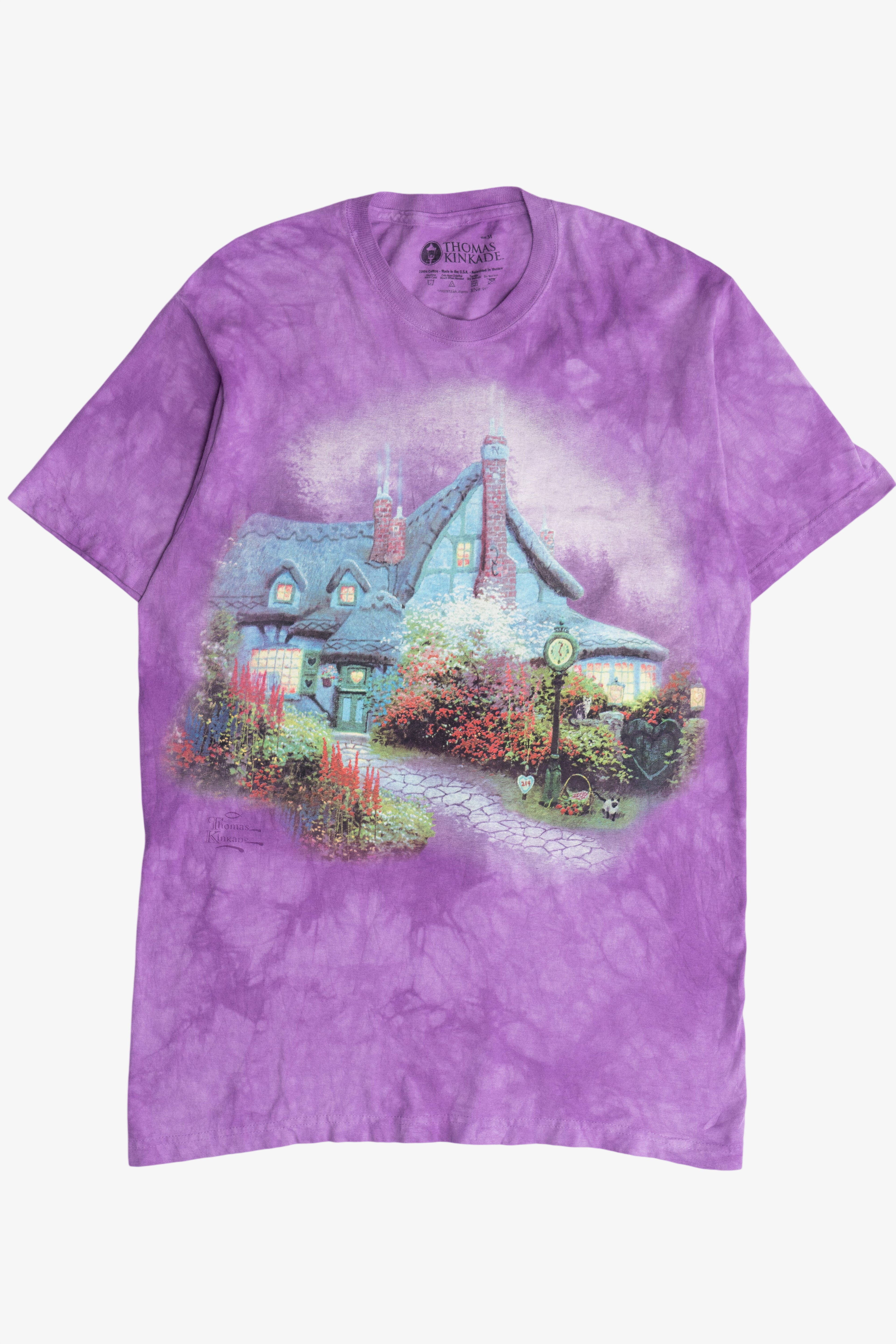 Thomas Kinkade Cottage Tie Dye T-Shirt (2020s)