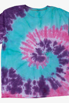 Blue Pink And Purple Swirl Tie Dye T-Shirt (2010s)