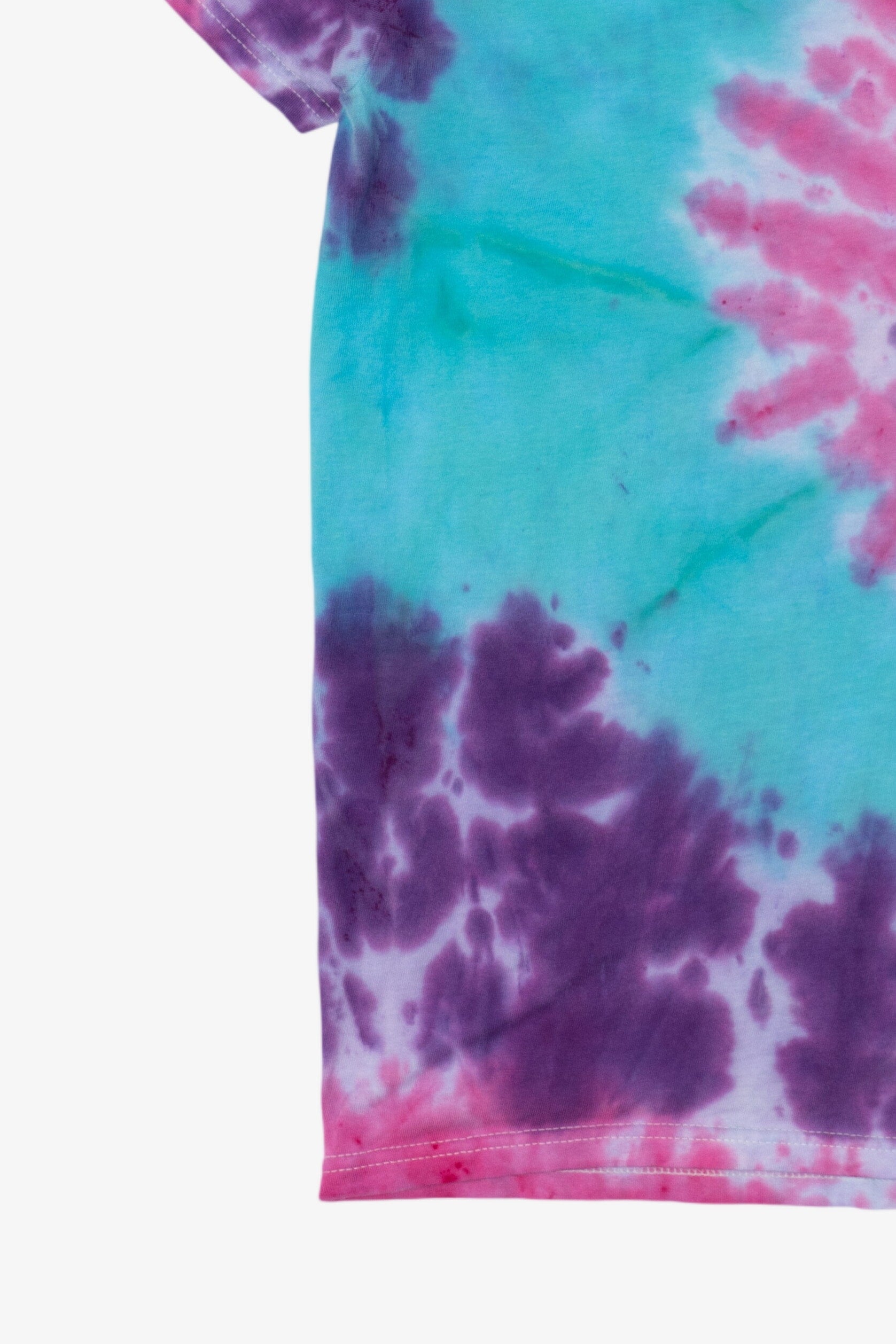Blue Pink And Purple Swirl Tie Dye T-Shirt (2010s)