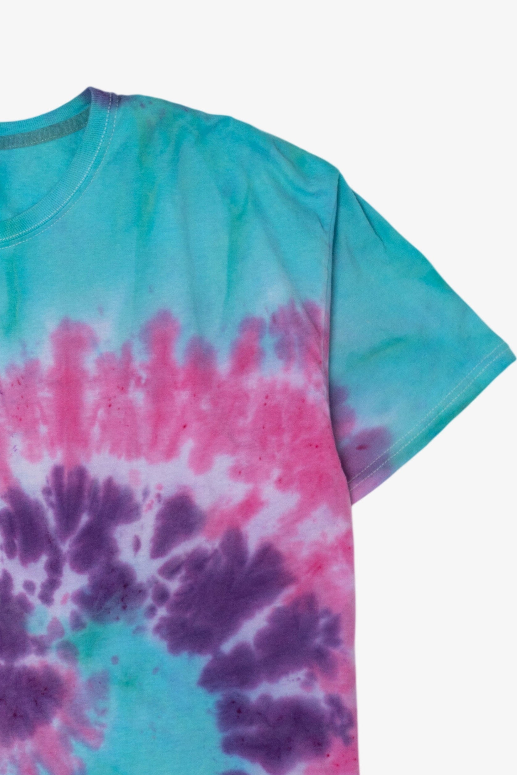 Blue Pink And Purple Swirl Tie Dye T-Shirt (2010s)