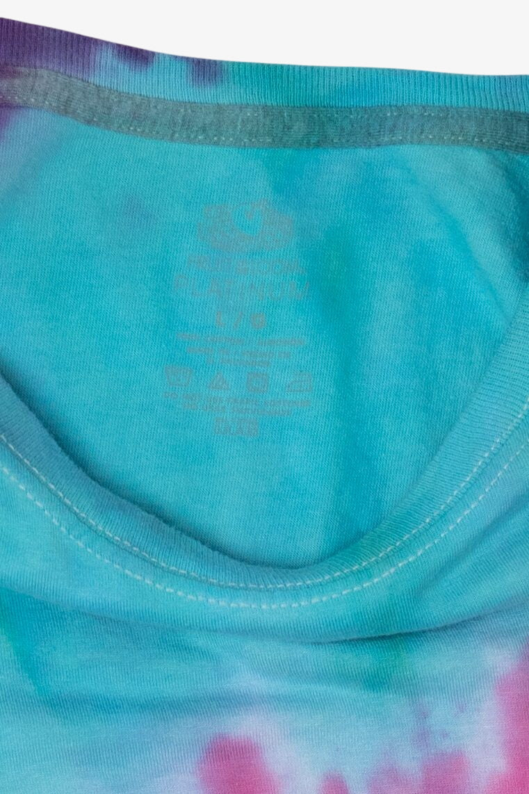 Blue Pink And Purple Swirl Tie Dye T-Shirt (2010s)