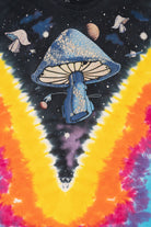 Liquid Blue Mushrooms In Space Tie Dye T-Shirt (2010s)