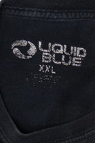 Liquid Blue Mushrooms In Space Tie Dye T-Shirt (2010s)