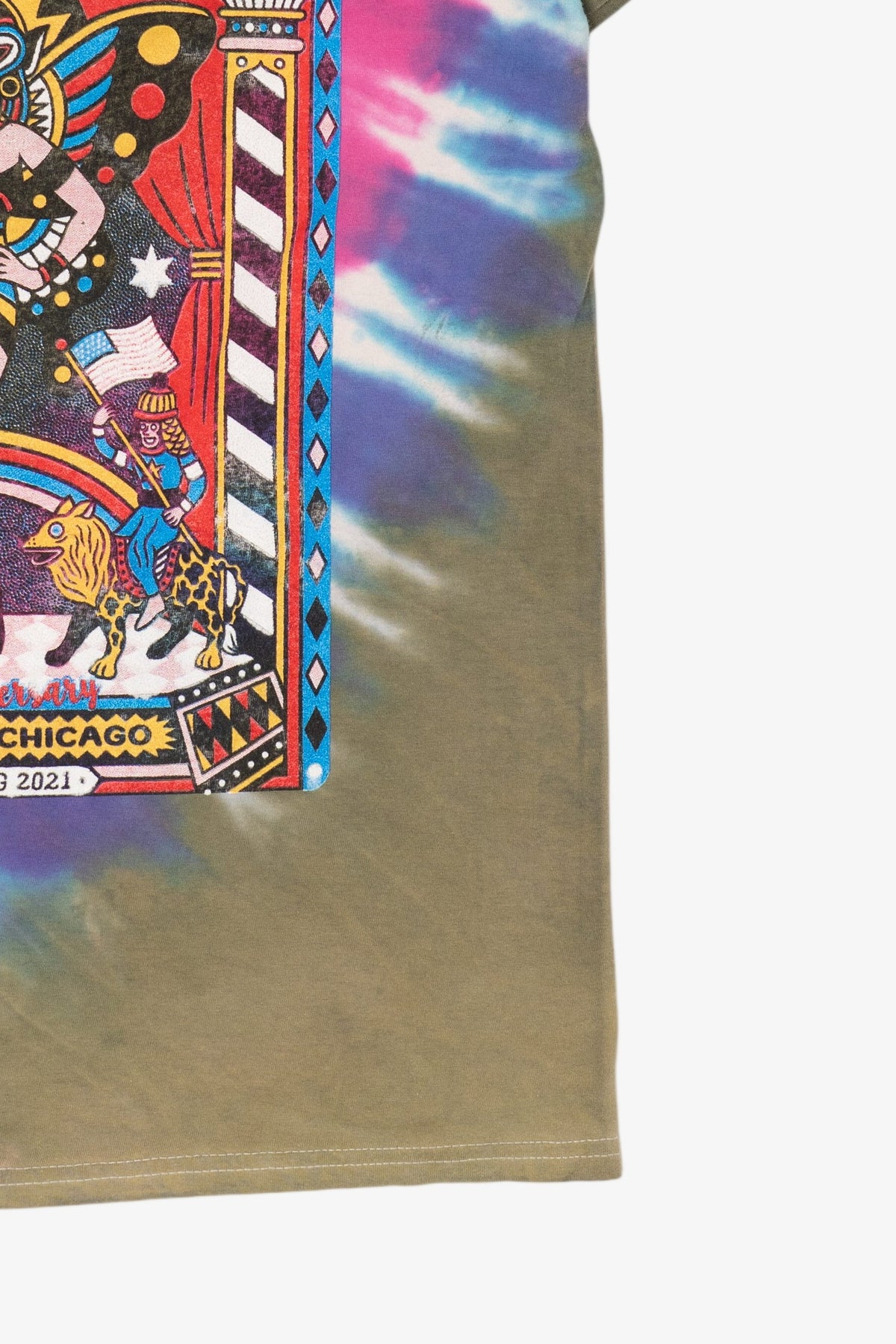 Tie Dye Lollapalooza 30th Anniversary Grand Park Chicago T-Shirt (2020s)