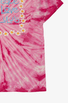 Vintage Pink Tie Dye "Peace Love Lulu's" Lucy Buffett's Lulu's T-Shirt (1990s)