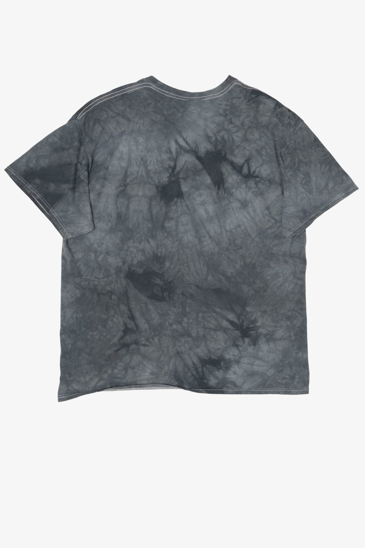 Vintage Dark Gray Pile Of Skulls Tie Dye T-Shirt (2000s)