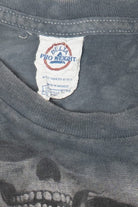 Vintage Dark Gray Pile Of Skulls Tie Dye T-Shirt (2000s)