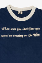 Vintage Navy Blue Downerwear "Jazz On The Hill" Ringer T-Shirt (1970s)