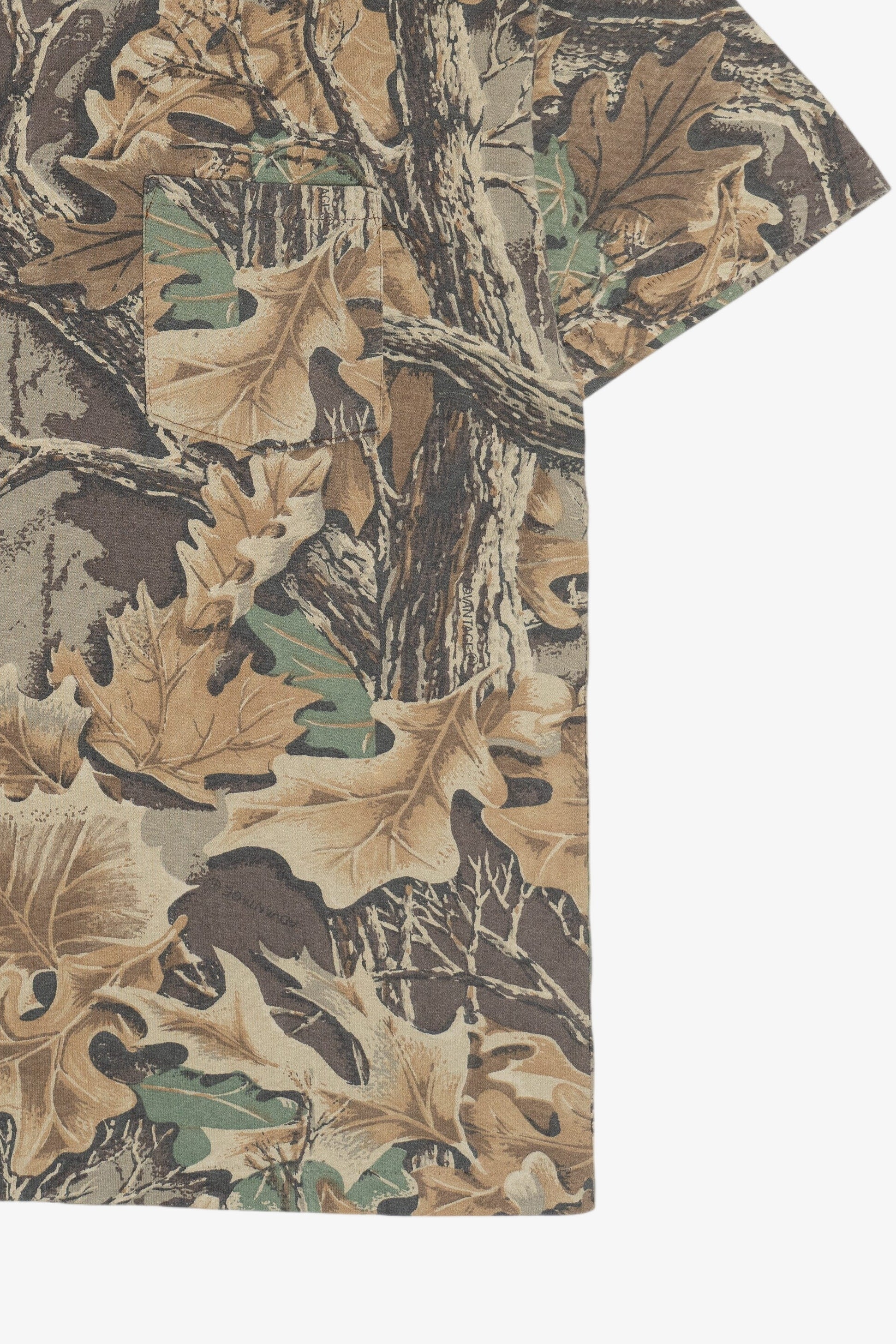 Vintage Camouflage Single Stitch Pocket T-Shirt (1990s)