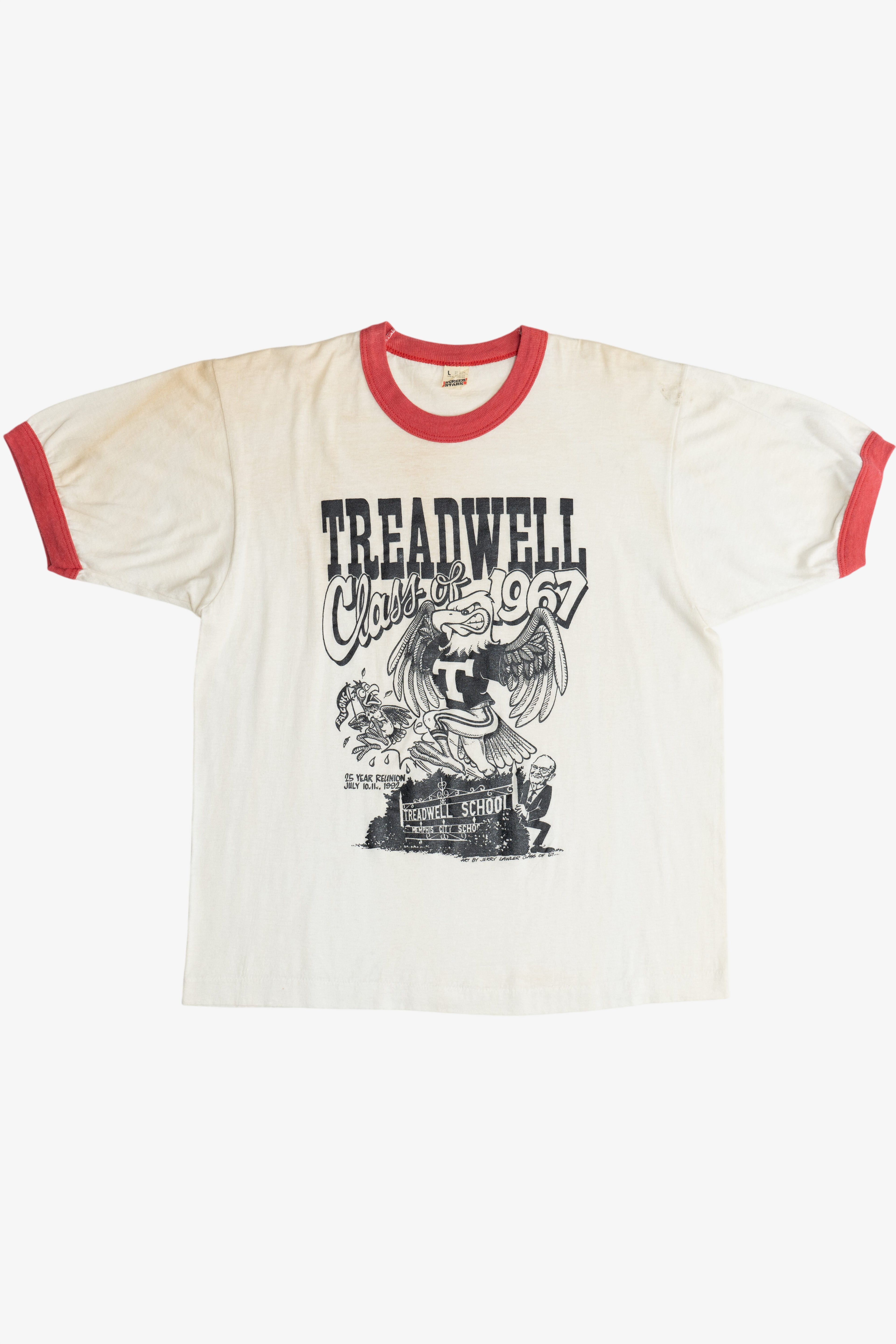 Vintage "Treadwell Class of 1967" High School Reunion T-Shirt (1990s)