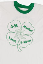 Vintage "4-H Market Lamb Project" Tennessee Ringer T-Shirt (1980s)