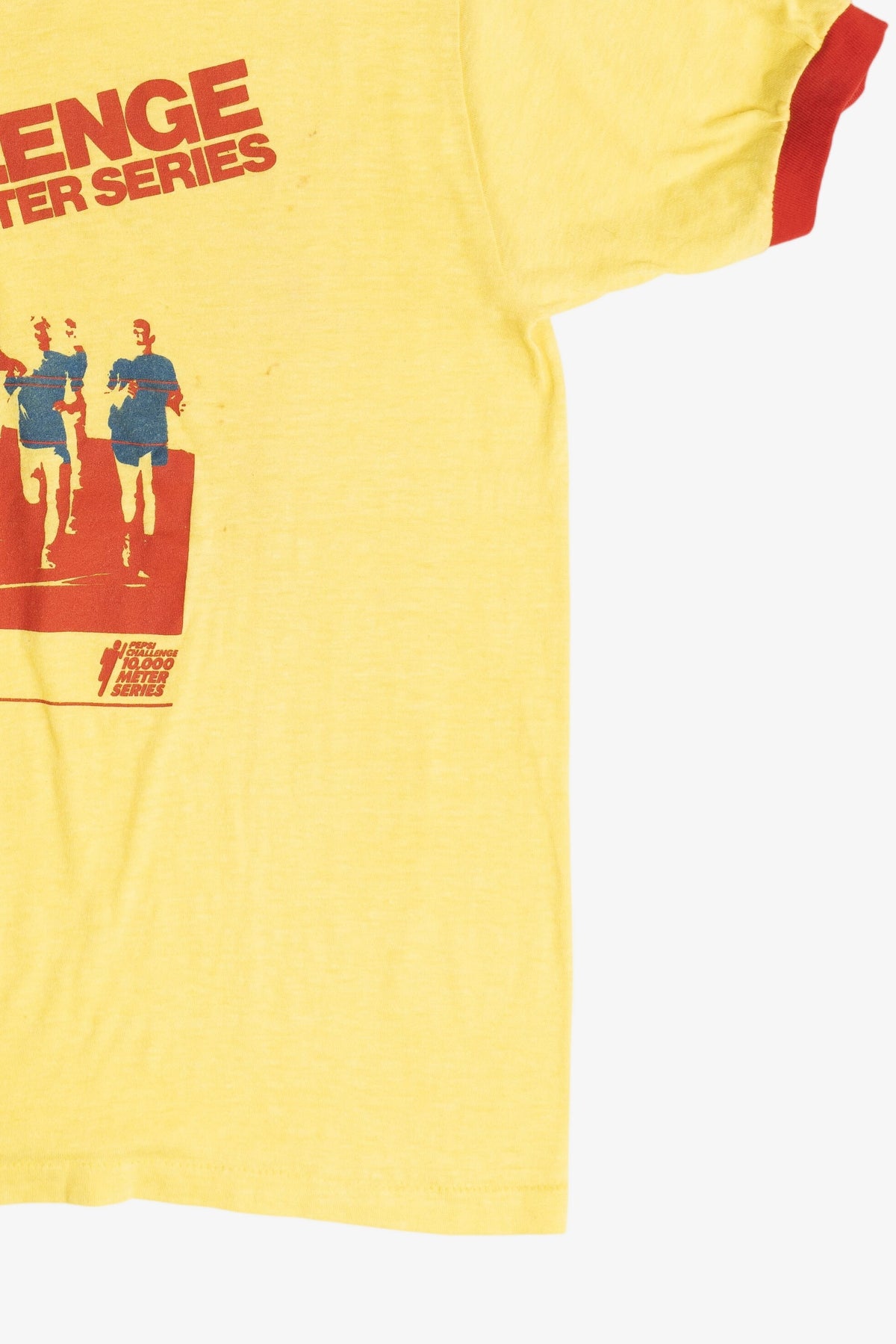 Vintage "Pepsi Challenge" 10,000 Meter Series Ringer T-Shirt (1970s)