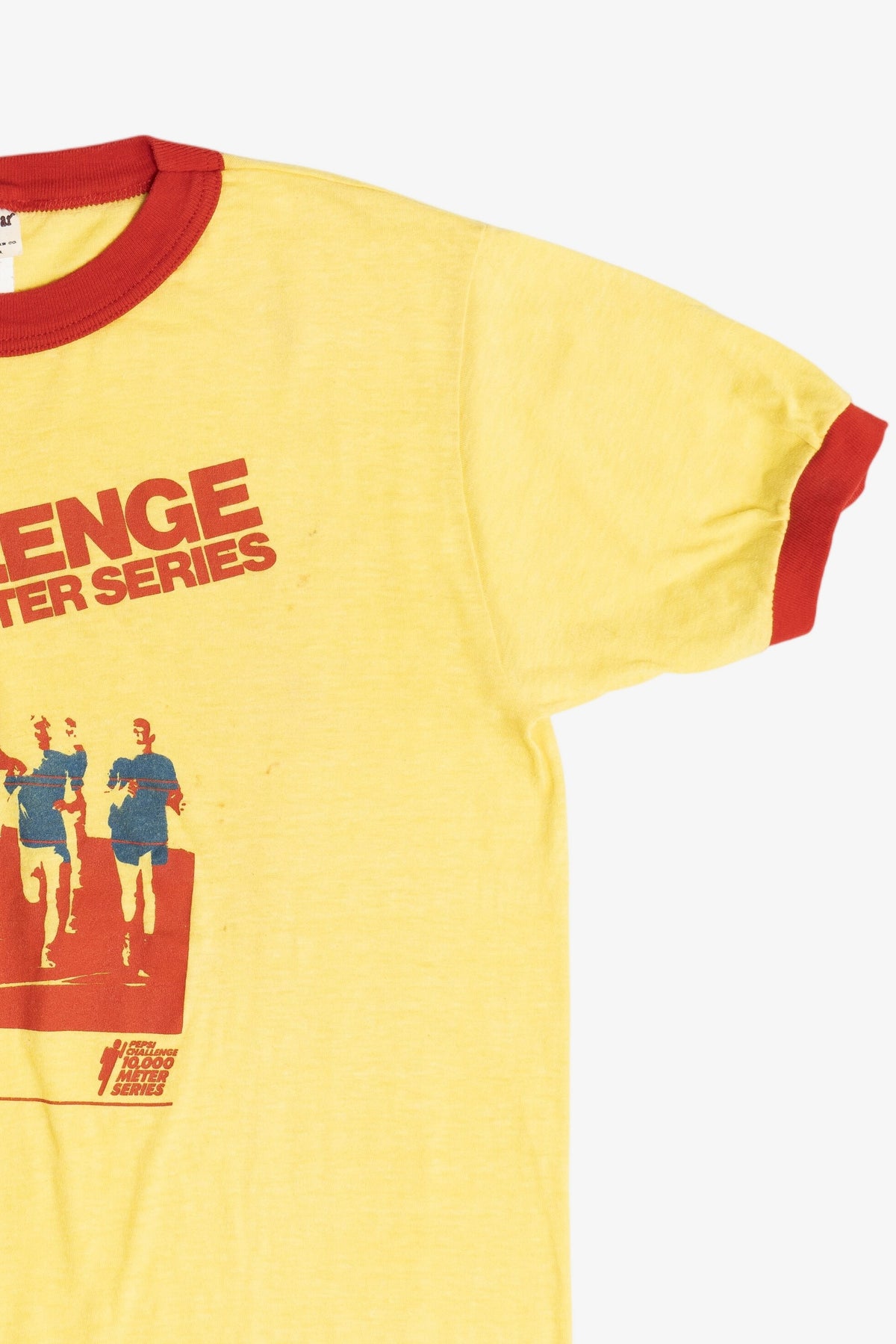 Vintage "Pepsi Challenge" 10,000 Meter Series Ringer T-Shirt (1970s)