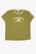 Vintage Olive Jamaica Ringer T-Shirt (2000s)